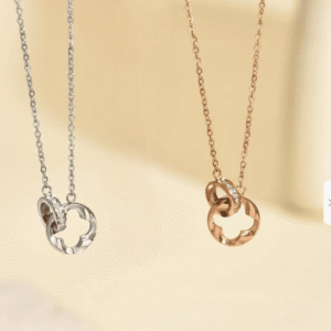 Chaine acier argent ou rose