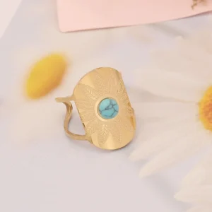La bague Fleur Turquoise