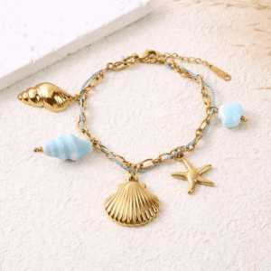 La bracelet coquillage étoile de mer
