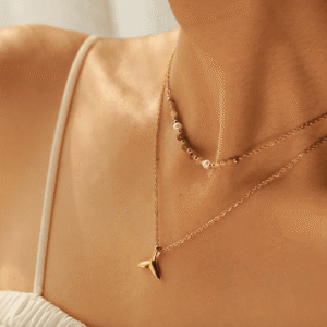 Le collier double rangs  baleine