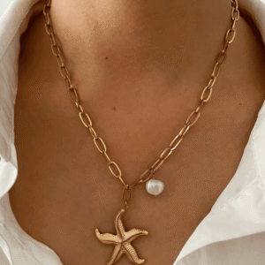 Le collier étoile perlée