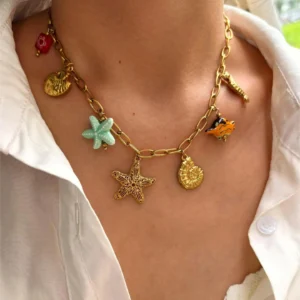 Le collier Océan coloré