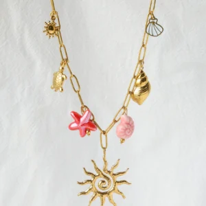 Le collier Soleil Rosé