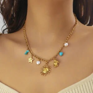 Le collier Soleil Turquoise