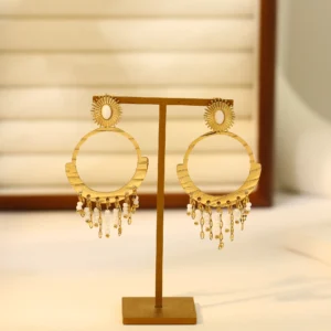 Les boucles d'oreilles Solstice Doré