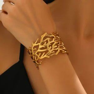 La manchette Corail Doré