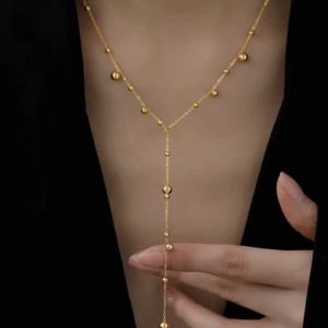 Sautoir Gouttes Dorées ou Argentées