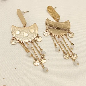 Boucles d’oreilles Bohème Pampilles Dorées