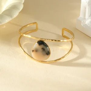 Manchette Pierre résine Léopard