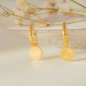 Mini créoles Soleil Doré