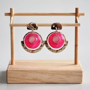 Boucles d’oreilles Éclat Fuchsia