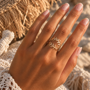Bague Laurier Doré