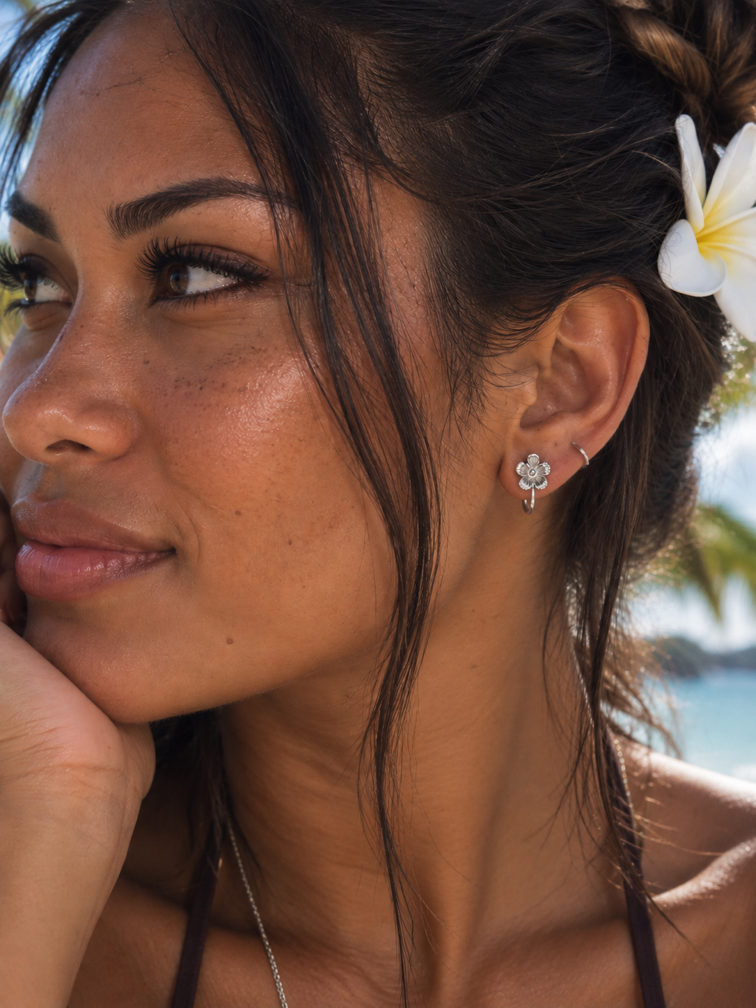 Boucles Fleur Éclat à Clip